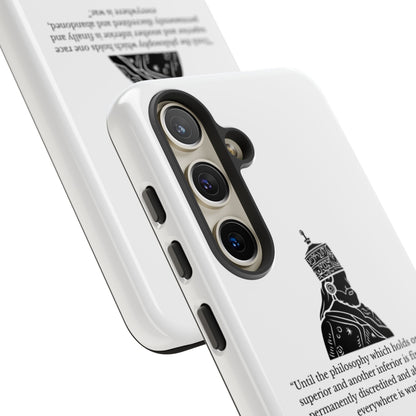 Tough Cases — 'Until the philosophy...' Quote Military Helmet Phone Case