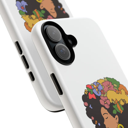 Afro Floral Phone Case — "I come as one, but I stand as ten thousand."