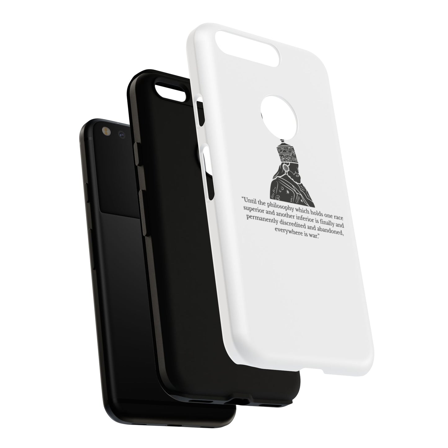 Tough Cases — 'Until the philosophy...' Quote Military Helmet Phone Case