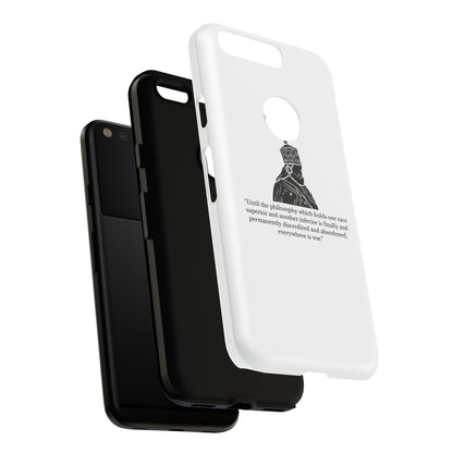 Tough Cases — 'Until the philosophy...' Quote Military Helmet Phone Case