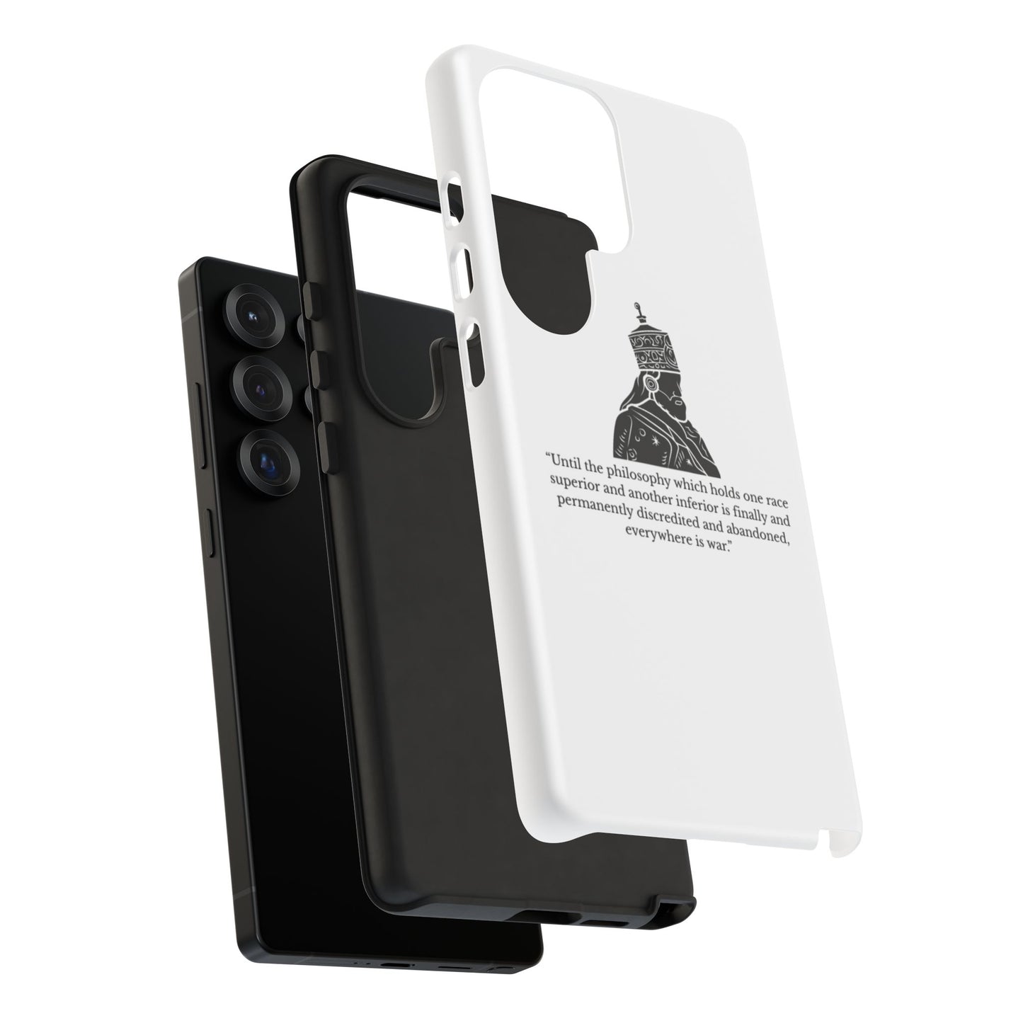 Tough Cases — 'Until the philosophy...' Quote Military Helmet Phone Case