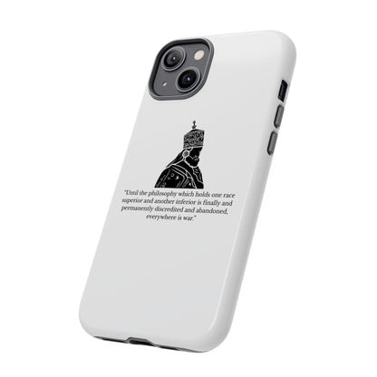 Tough Cases — 'Until the philosophy...' Quote Military Helmet Phone Case