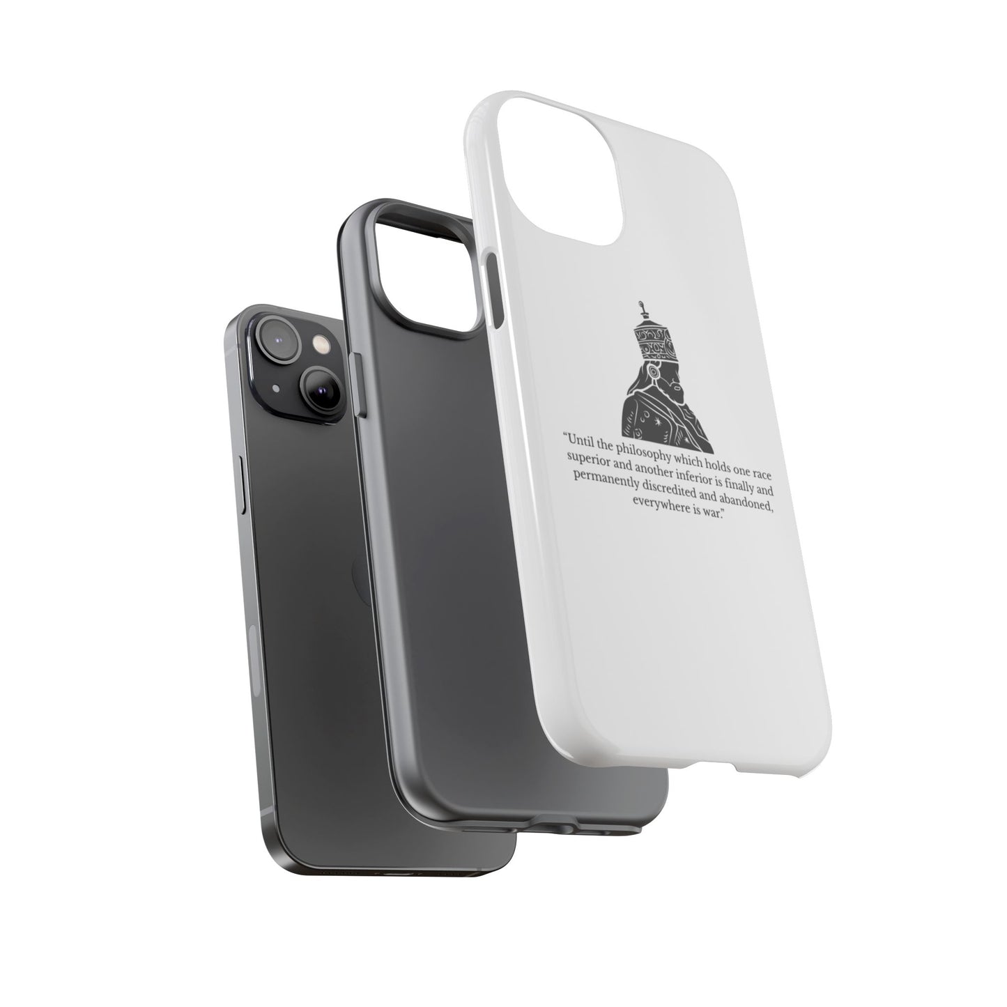 Tough Cases — 'Until the philosophy...' Quote Military Helmet Phone Case