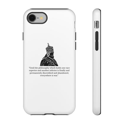 Tough Cases — 'Until the philosophy...' Quote Military Helmet Phone Case