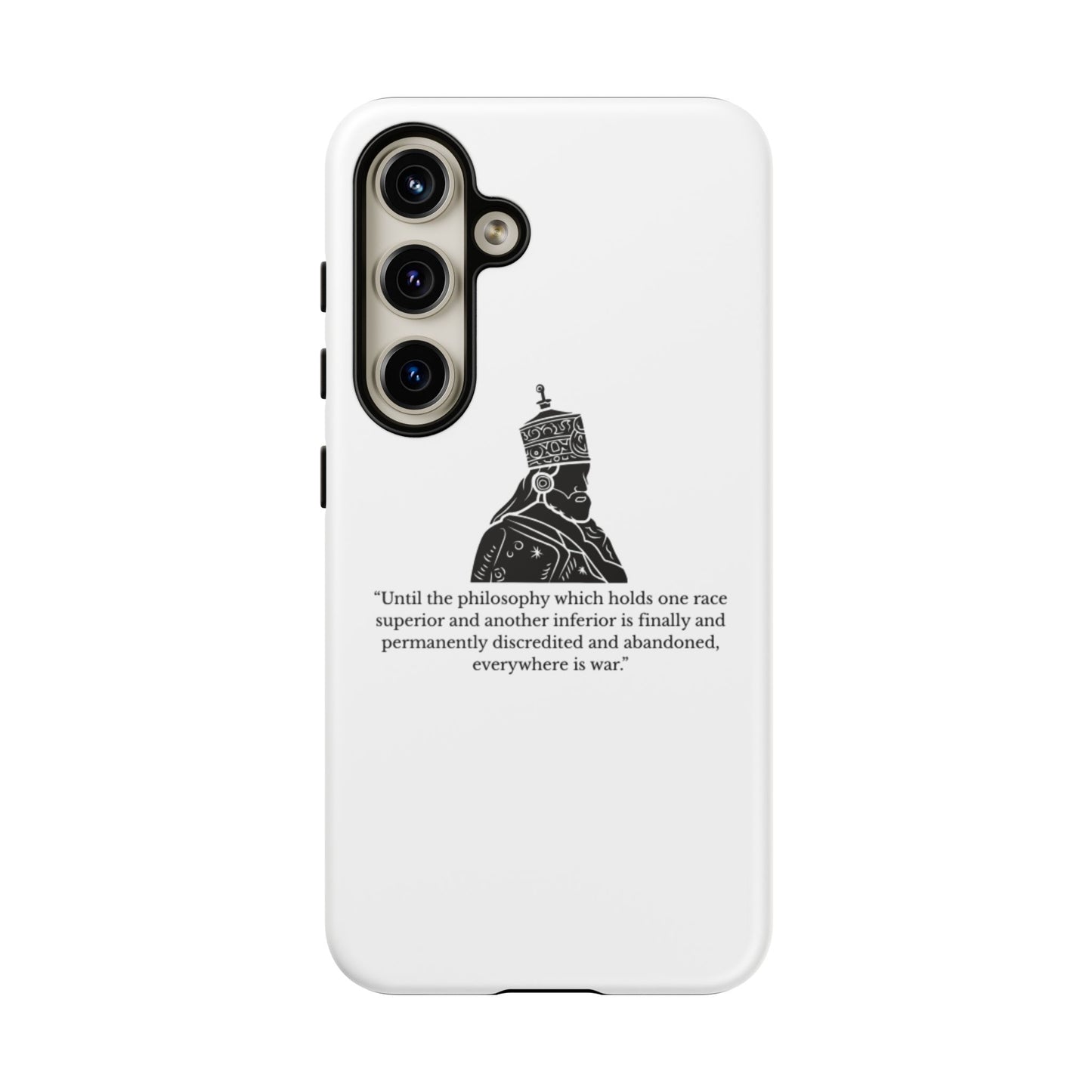 Tough Cases — 'Until the philosophy...' Quote Military Helmet Phone Case