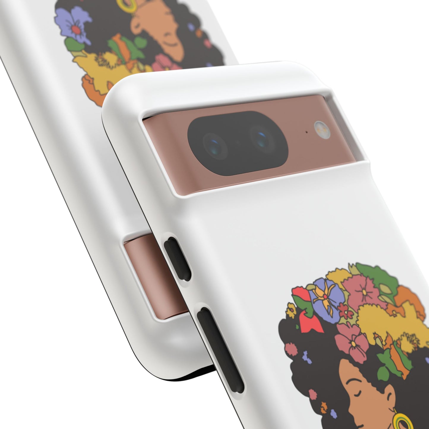 Afro Floral Phone Case — "I come as one, but I stand as ten thousand."