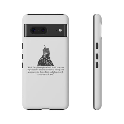 Tough Cases — 'Until the philosophy...' Quote Military Helmet Phone Case