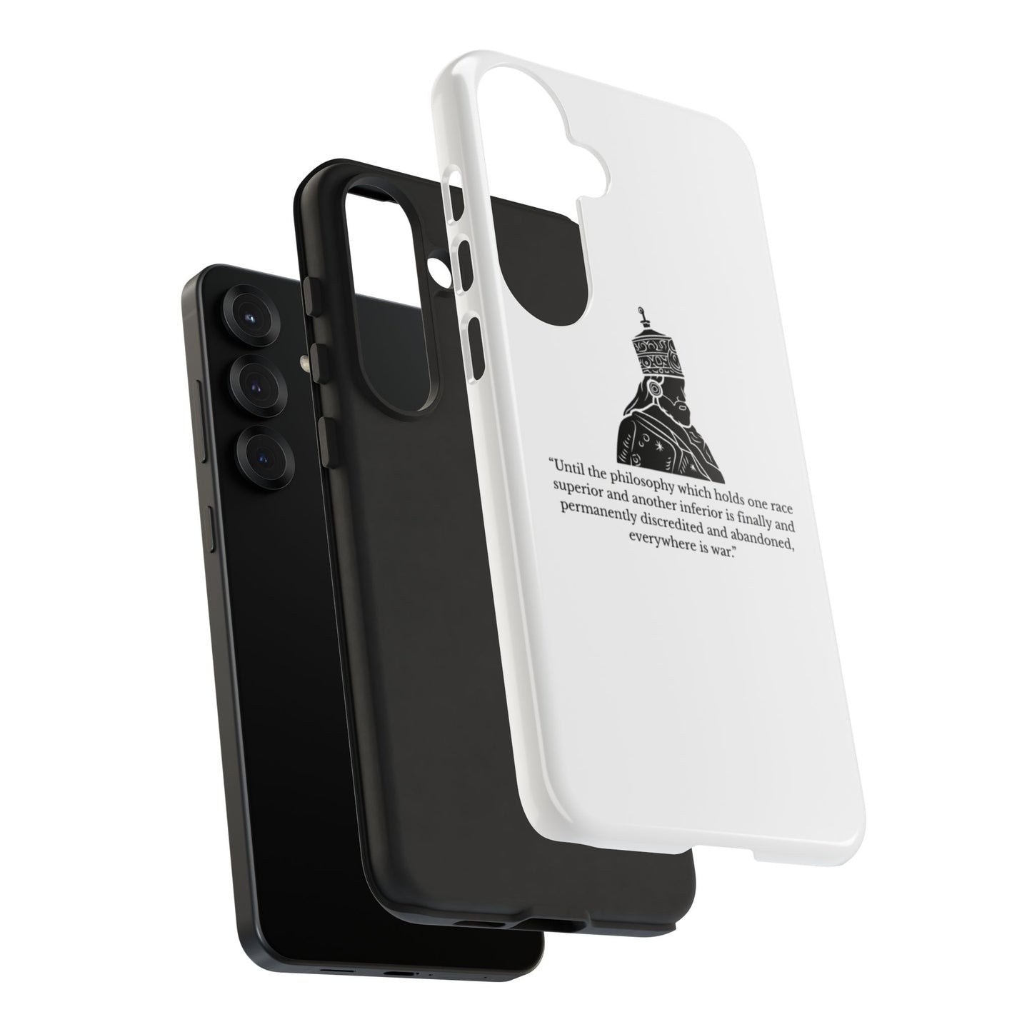 Tough Cases — 'Until the philosophy...' Quote Military Helmet Phone Case