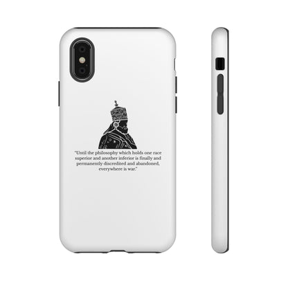 Tough Cases — 'Until the philosophy...' Quote Military Helmet Phone Case