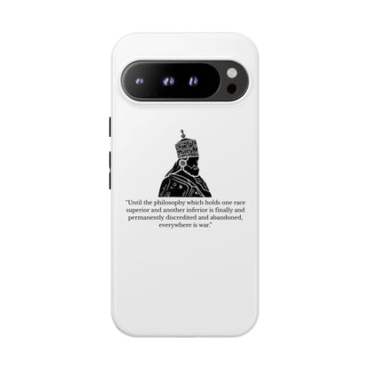 Tough Cases — 'Until the philosophy...' Quote Military Helmet Phone Case