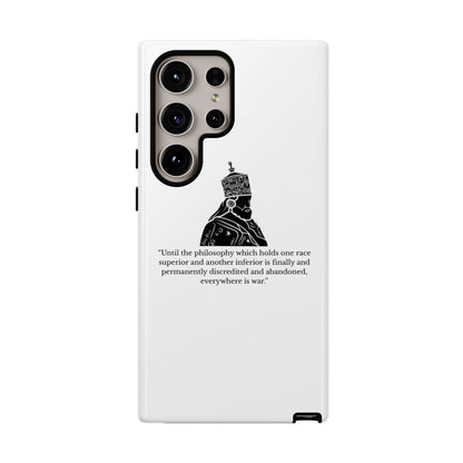 Tough Cases — 'Until the philosophy...' Quote Military Helmet Phone Case