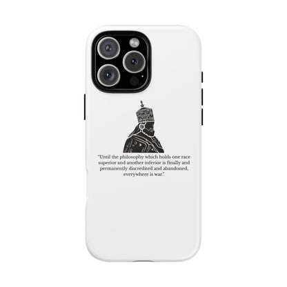 Tough Cases — 'Until the philosophy...' Quote Military Helmet Phone Case