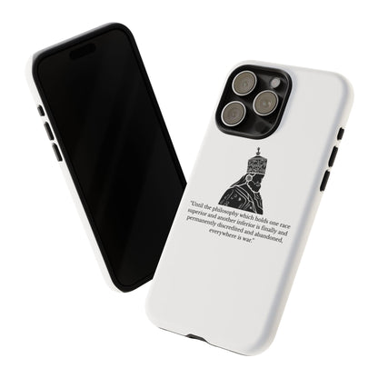 Tough Cases — 'Until the philosophy...' Quote Military Helmet Phone Case
