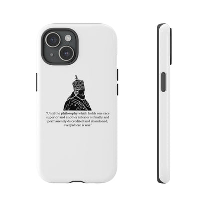 Tough Cases — 'Until the philosophy...' Quote Military Helmet Phone Case