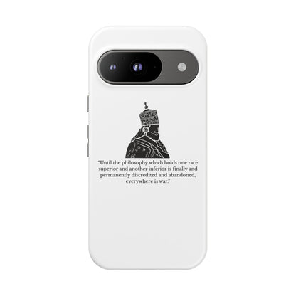 Tough Cases — 'Until the philosophy...' Quote Military Helmet Phone Case