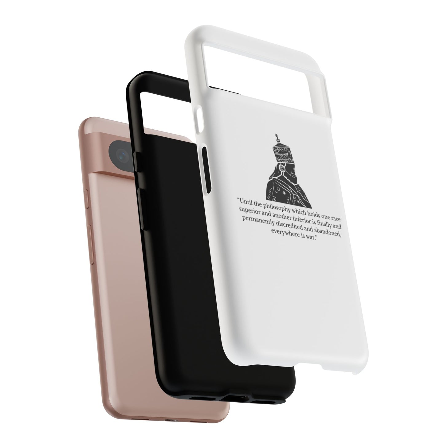 Tough Cases — 'Until the philosophy...' Quote Military Helmet Phone Case