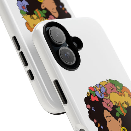 Afro Floral Phone Case — "I come as one, but I stand as ten thousand."