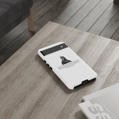 Tough Cases — 'Until the philosophy...' Quote Military Helmet Phone Case