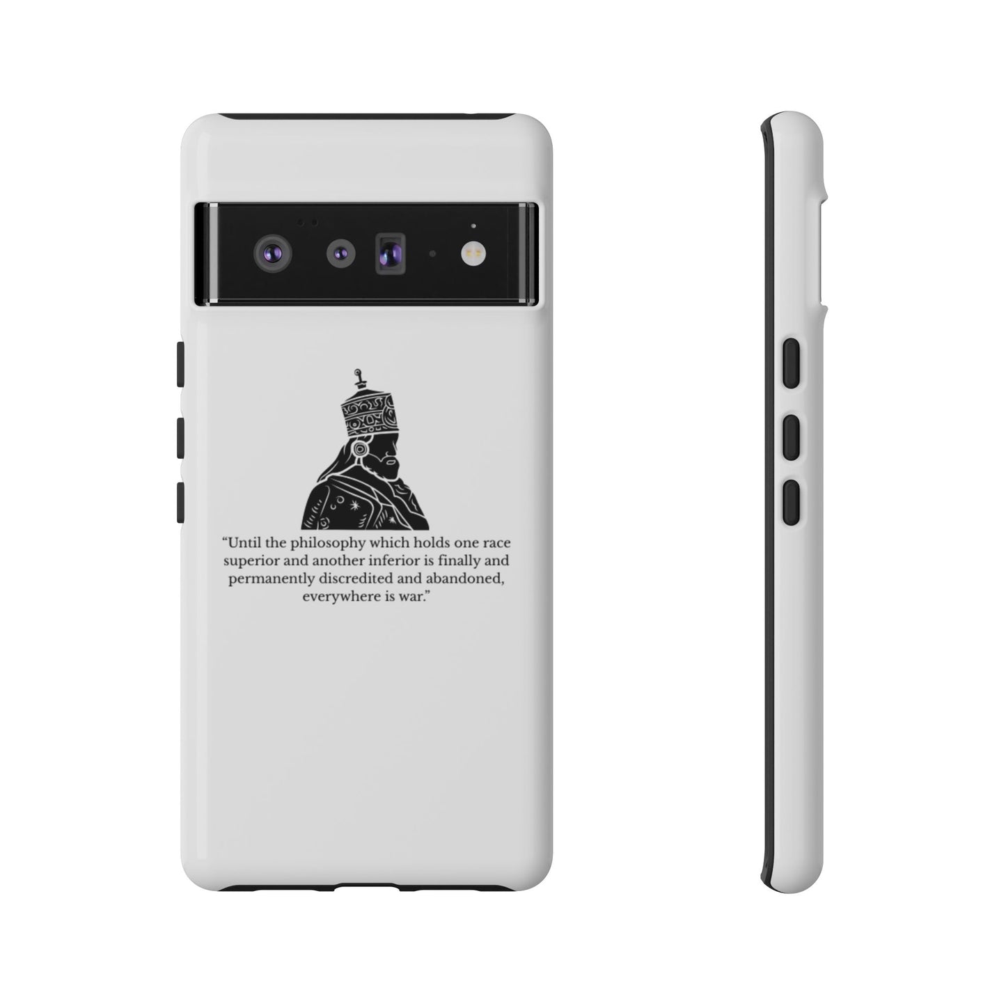 Tough Cases — 'Until the philosophy...' Quote Military Helmet Phone Case