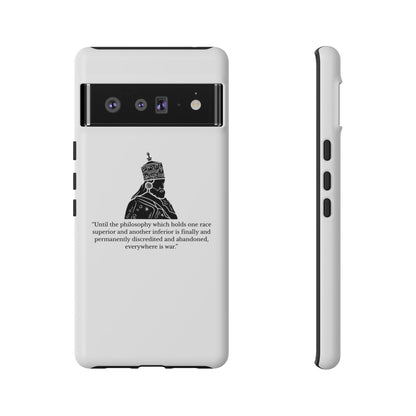 Tough Cases — 'Until the philosophy...' Quote Military Helmet Phone Case
