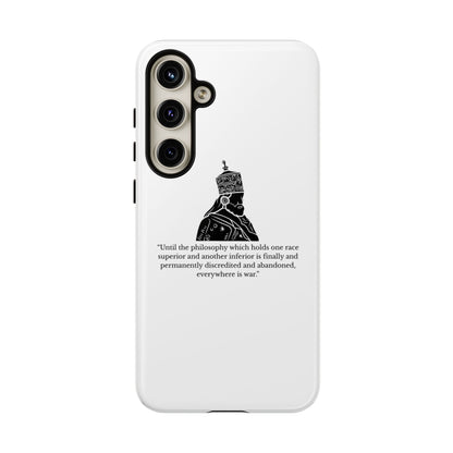 Tough Cases — 'Until the philosophy...' Quote Military Helmet Phone Case