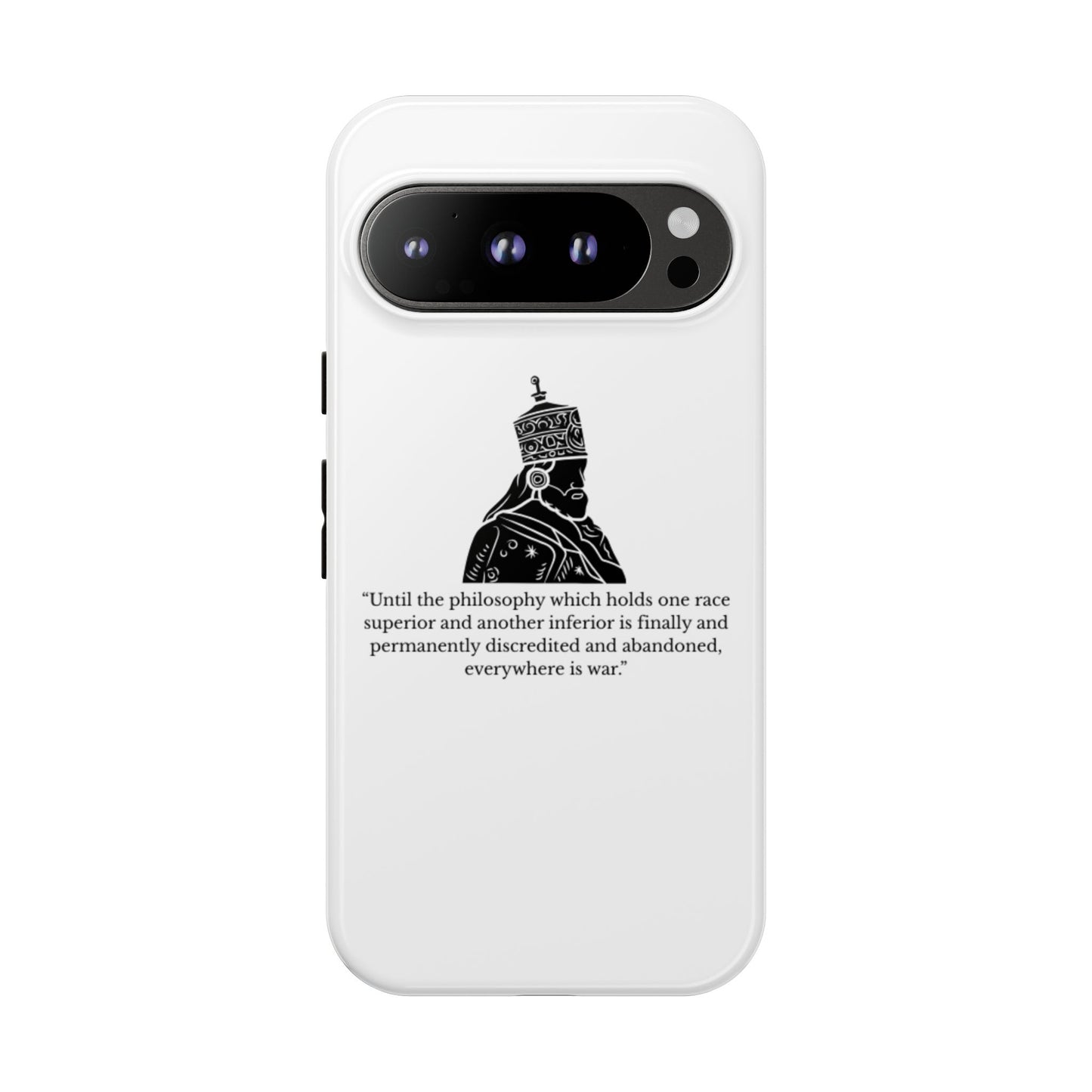 Tough Cases — 'Until the philosophy...' Quote Military Helmet Phone Case