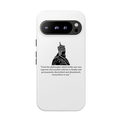 Tough Cases — 'Until the philosophy...' Quote Military Helmet Phone Case