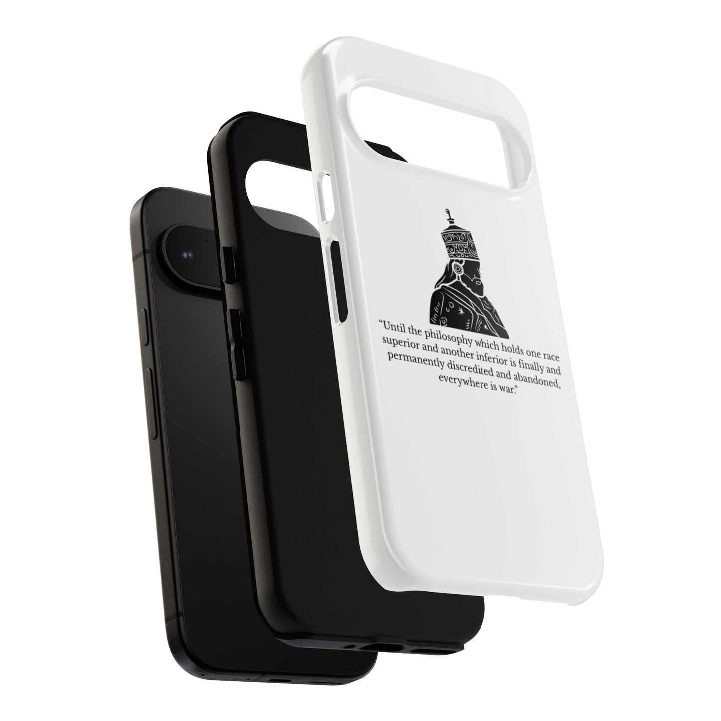 Tough Cases — 'Until the philosophy...' Quote Military Helmet Phone Case