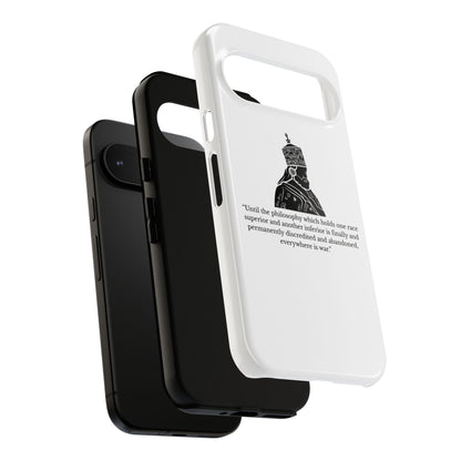 Tough Cases — 'Until the philosophy...' Quote Military Helmet Phone Case