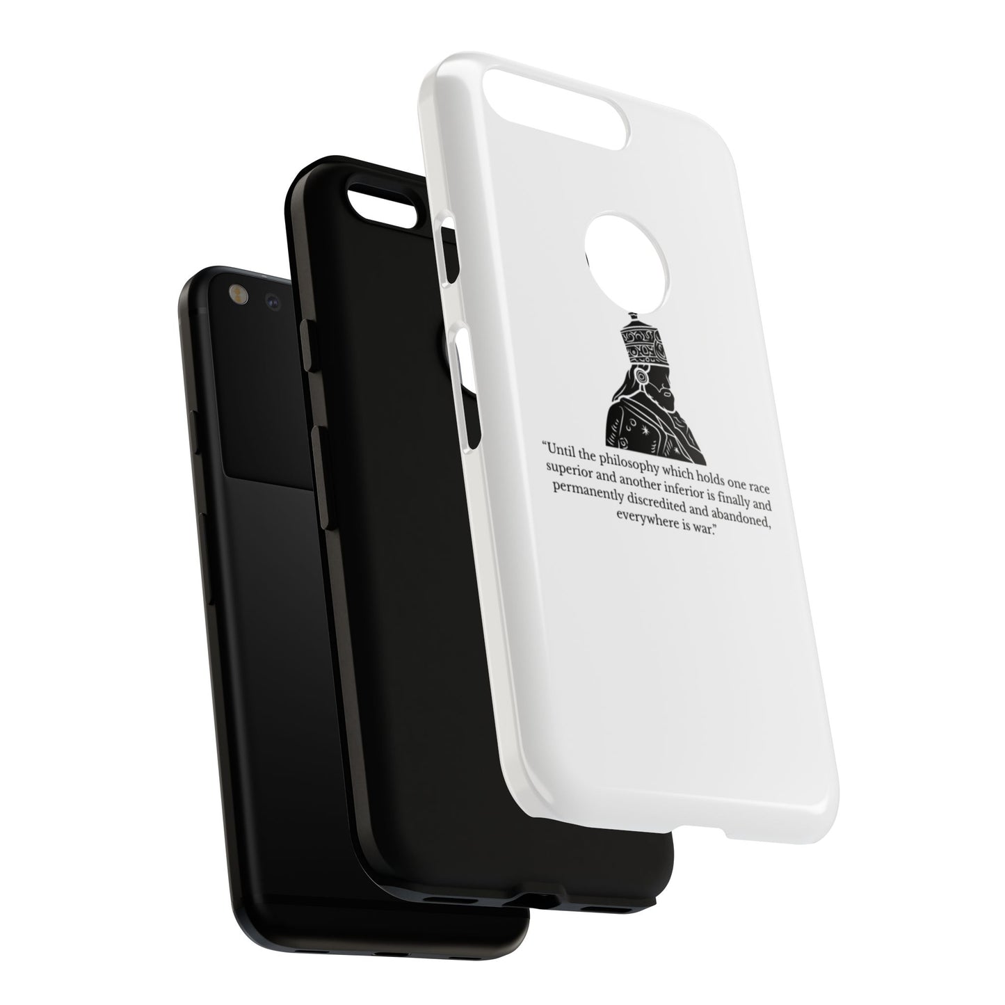 Tough Cases — 'Until the philosophy...' Quote Military Helmet Phone Case
