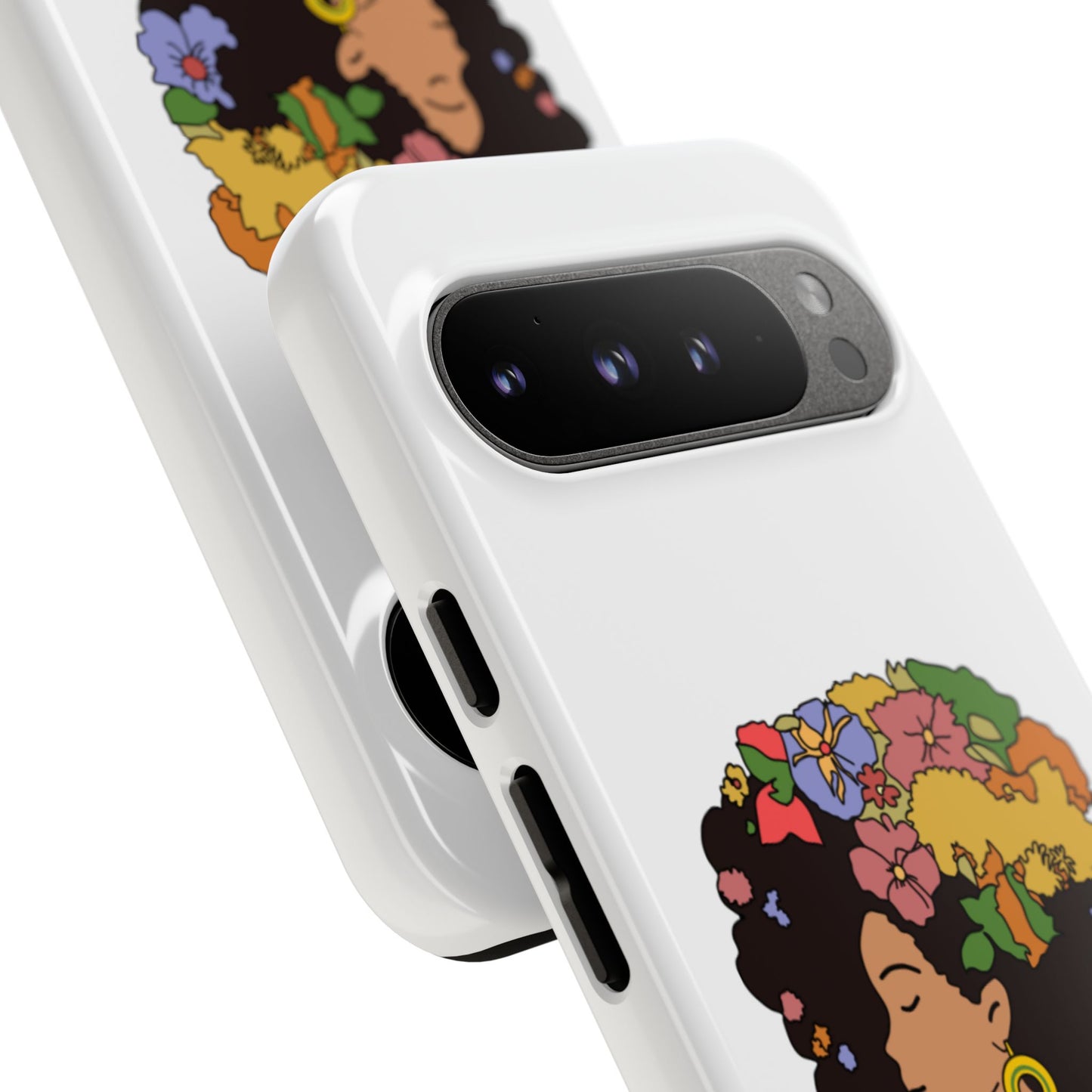 Afro Floral Phone Case — "I come as one, but I stand as ten thousand."