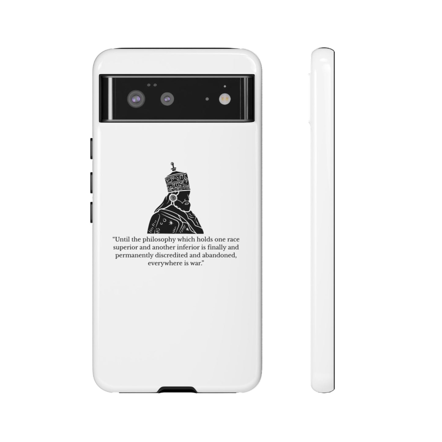 Tough Cases — 'Until the philosophy...' Quote Military Helmet Phone Case