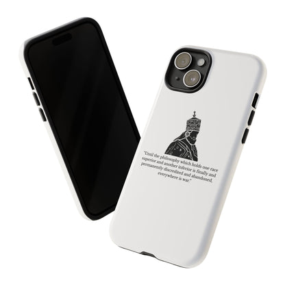 Tough Cases — 'Until the philosophy...' Quote Military Helmet Phone Case
