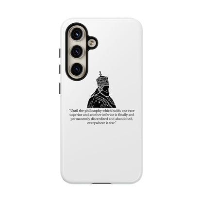 Tough Cases — 'Until the philosophy...' Quote Military Helmet Phone Case