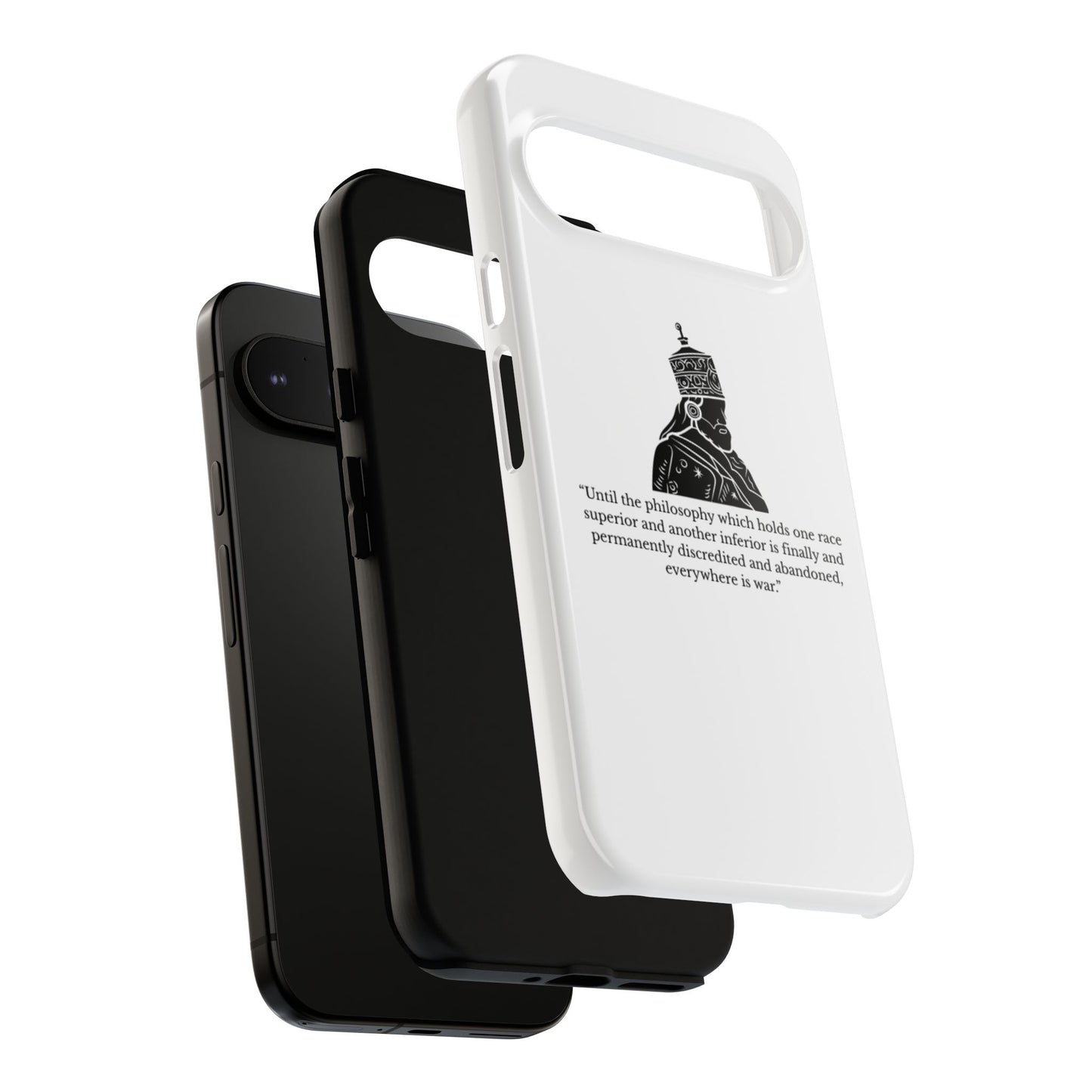 Tough Cases — 'Until the philosophy...' Quote Military Helmet Phone Case