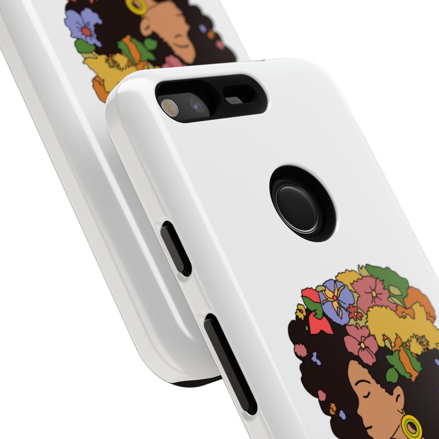 Afro Floral Phone Case — "I come as one, but I stand as ten thousand."
