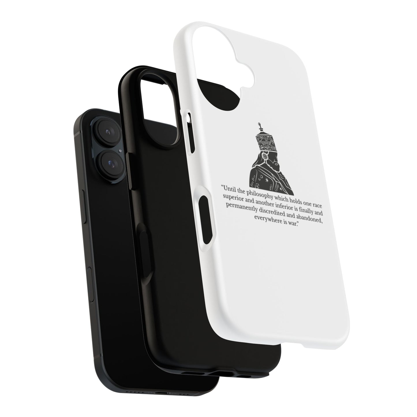 Tough Cases — 'Until the philosophy...' Quote Military Helmet Phone Case