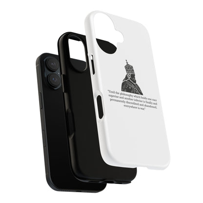 Tough Cases — 'Until the philosophy...' Quote Military Helmet Phone Case