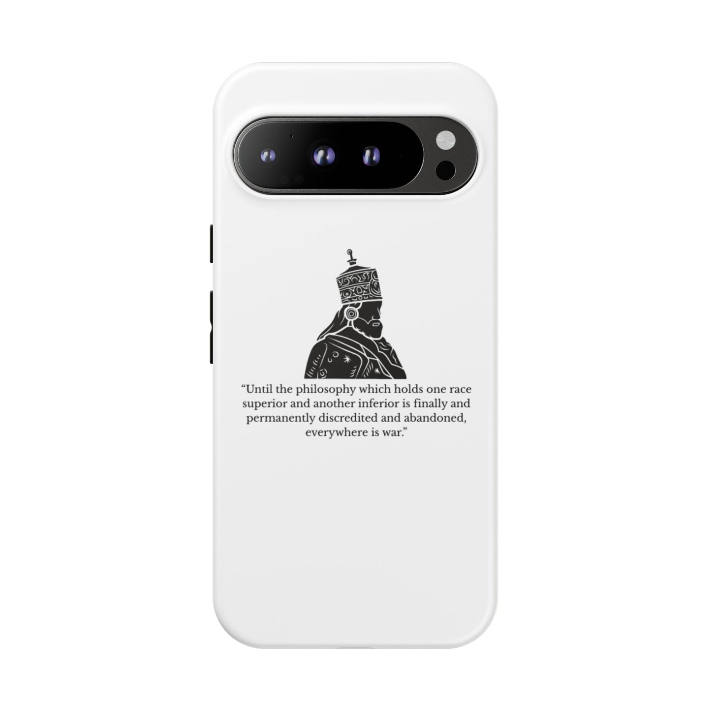 Tough Cases — 'Until the philosophy...' Quote Military Helmet Phone Case