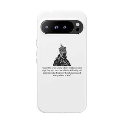 Tough Cases — 'Until the philosophy...' Quote Military Helmet Phone Case