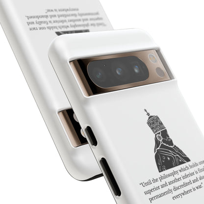 Tough Cases — 'Until the philosophy...' Quote Military Helmet Phone Case
