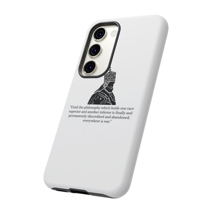 Tough Cases — 'Until the philosophy...' Quote Military Helmet Phone Case