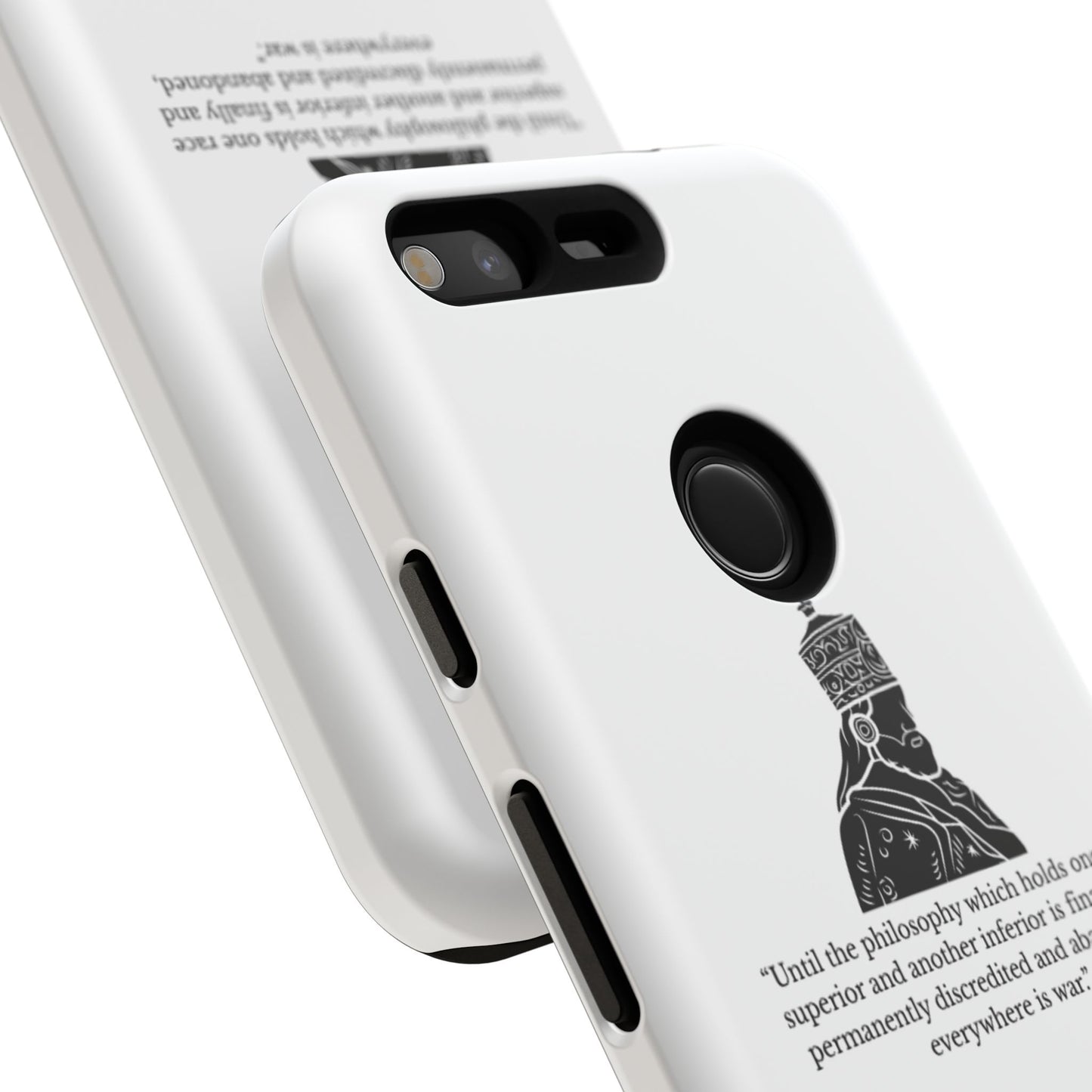 Tough Cases — 'Until the philosophy...' Quote Military Helmet Phone Case