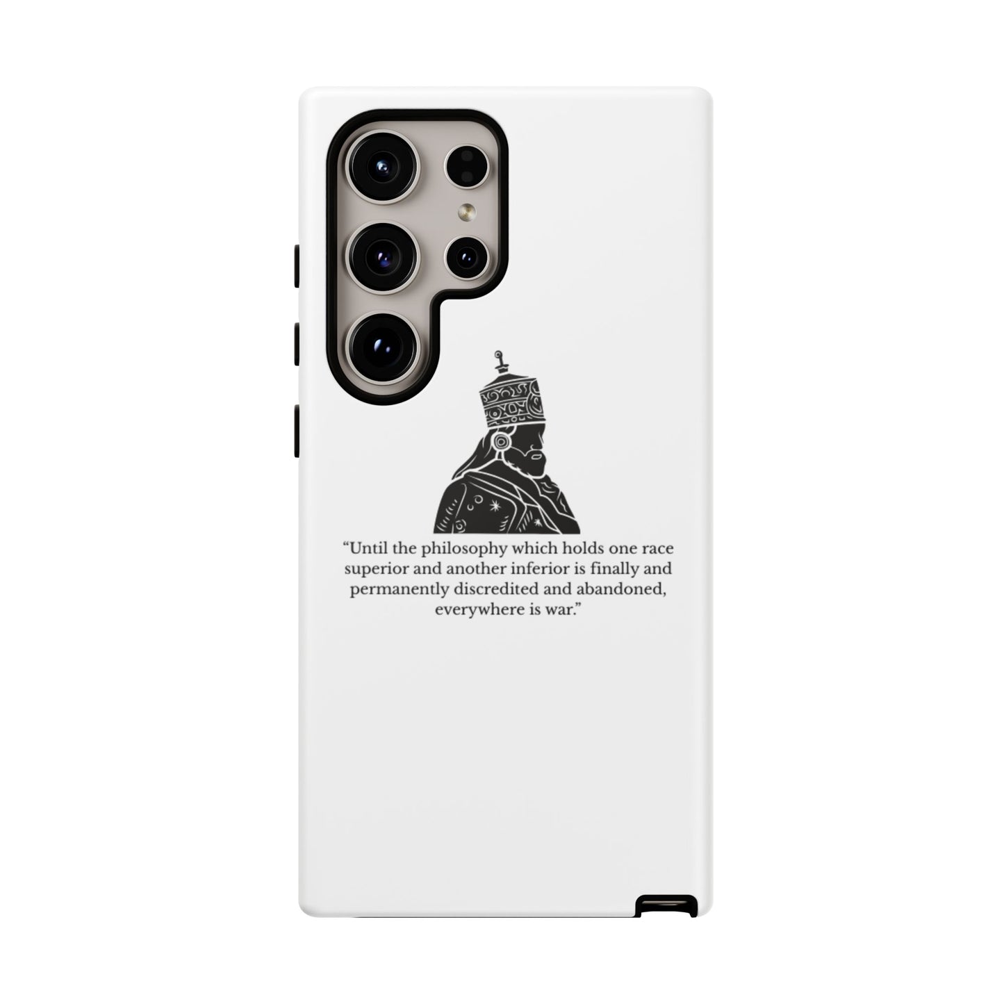 Tough Cases — 'Until the philosophy...' Quote Military Helmet Phone Case