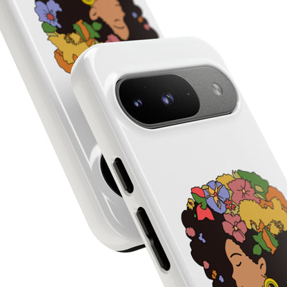 Afro Floral Phone Case — "I come as one, but I stand as ten thousand."