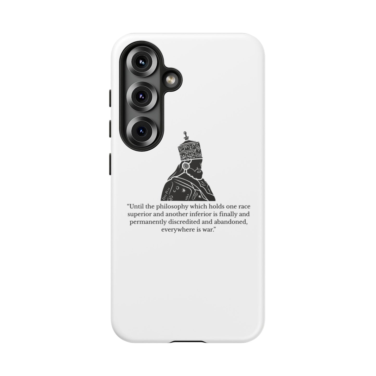 Tough Cases — 'Until the philosophy...' Quote Military Helmet Phone Case