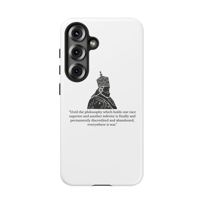 Tough Cases — 'Until the philosophy...' Quote Military Helmet Phone Case