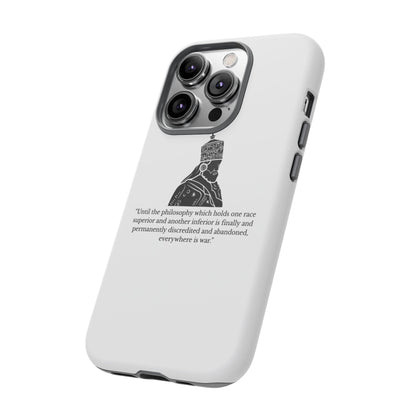 Tough Cases — 'Until the philosophy...' Quote Military Helmet Phone Case