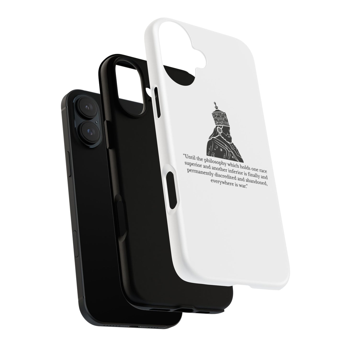 Tough Cases — 'Until the philosophy...' Quote Military Helmet Phone Case