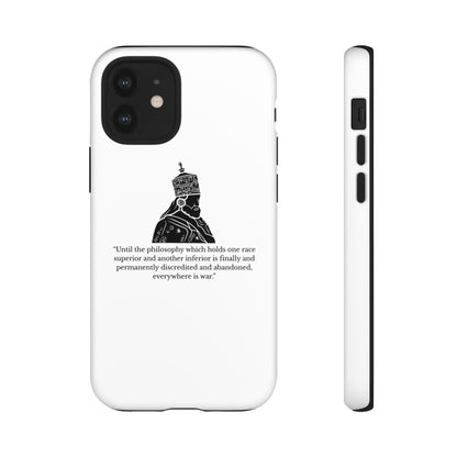 Tough Cases — 'Until the philosophy...' Quote Military Helmet Phone Case